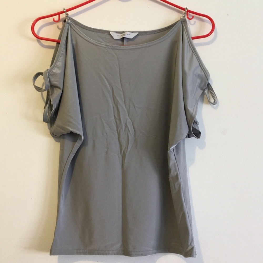 Cute cold shoulder top